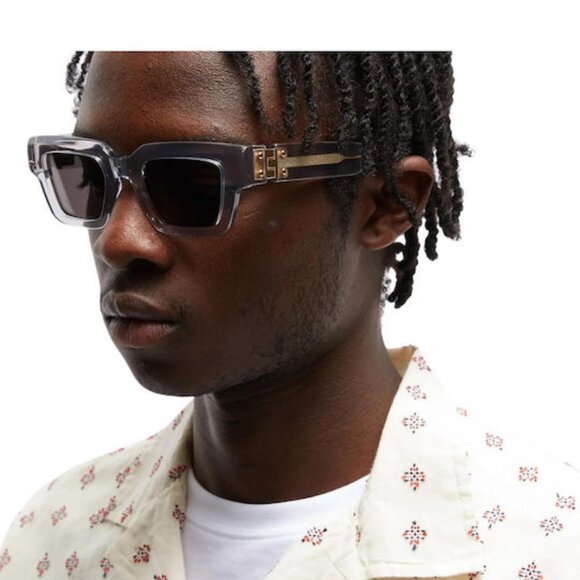 NEW BOTTEGA VENETA BV1230S 001 SUNGLASSES UNISEX CRYSTALSQUARE EYEWEAR - Picture 11 of 13